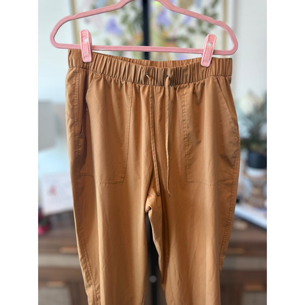 Old Navy Active StretchTech Tapered Elastic Waist Pants Brown Womens Size Large - Picture 8 of 10
